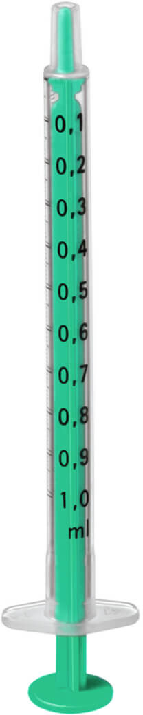 B Braun Injekt Fine Dosage Syringes Solo Luer 1ML (100 pieces)