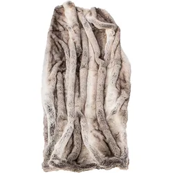Star Home Webpelz Kuscheldecke Nutria braun melliert 150x200 cm - beige;weiß;braun