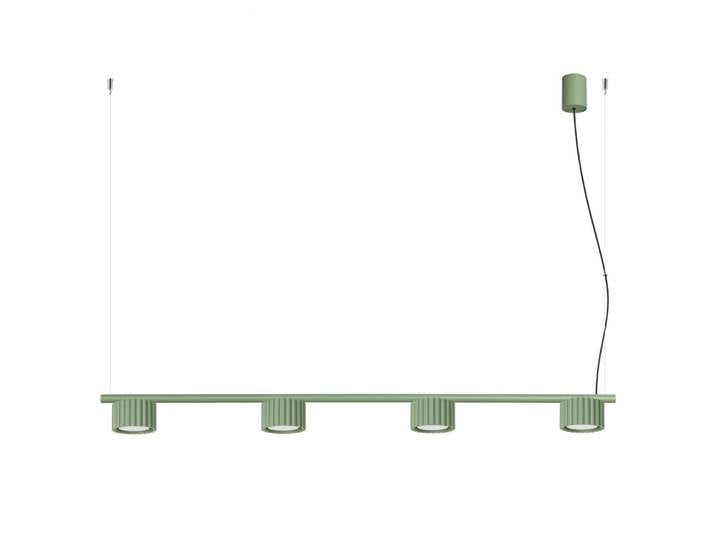 Lustres aluminium sauge h 208 cm