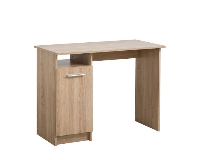 Schreibtisch HOME AFFAIRE Rey , braun (sonoma eiche), B:100cm H:74,5cm T:50cm, Tische, Schreibtisch, zeitlos schlicht, gut geeignet für das Home office