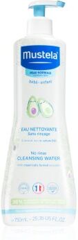 Mustela Bébé No Rinse Cleansing Water água de limpeza para bebés 0+ 750 ml. Bébé No Rinse Cleansing Water