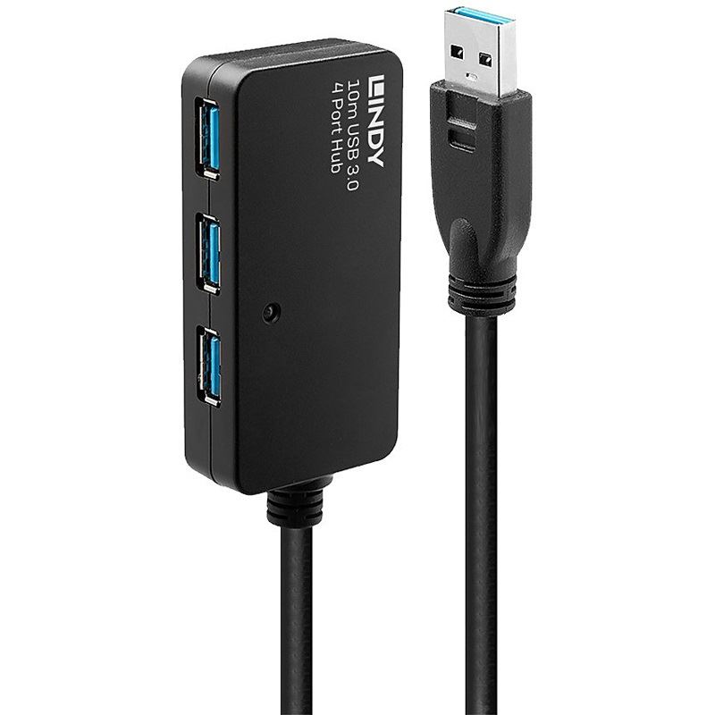 Lindy USB 3.0 Aktivverlängerungs-Hub Pro 10m 4 Port 8m Segment