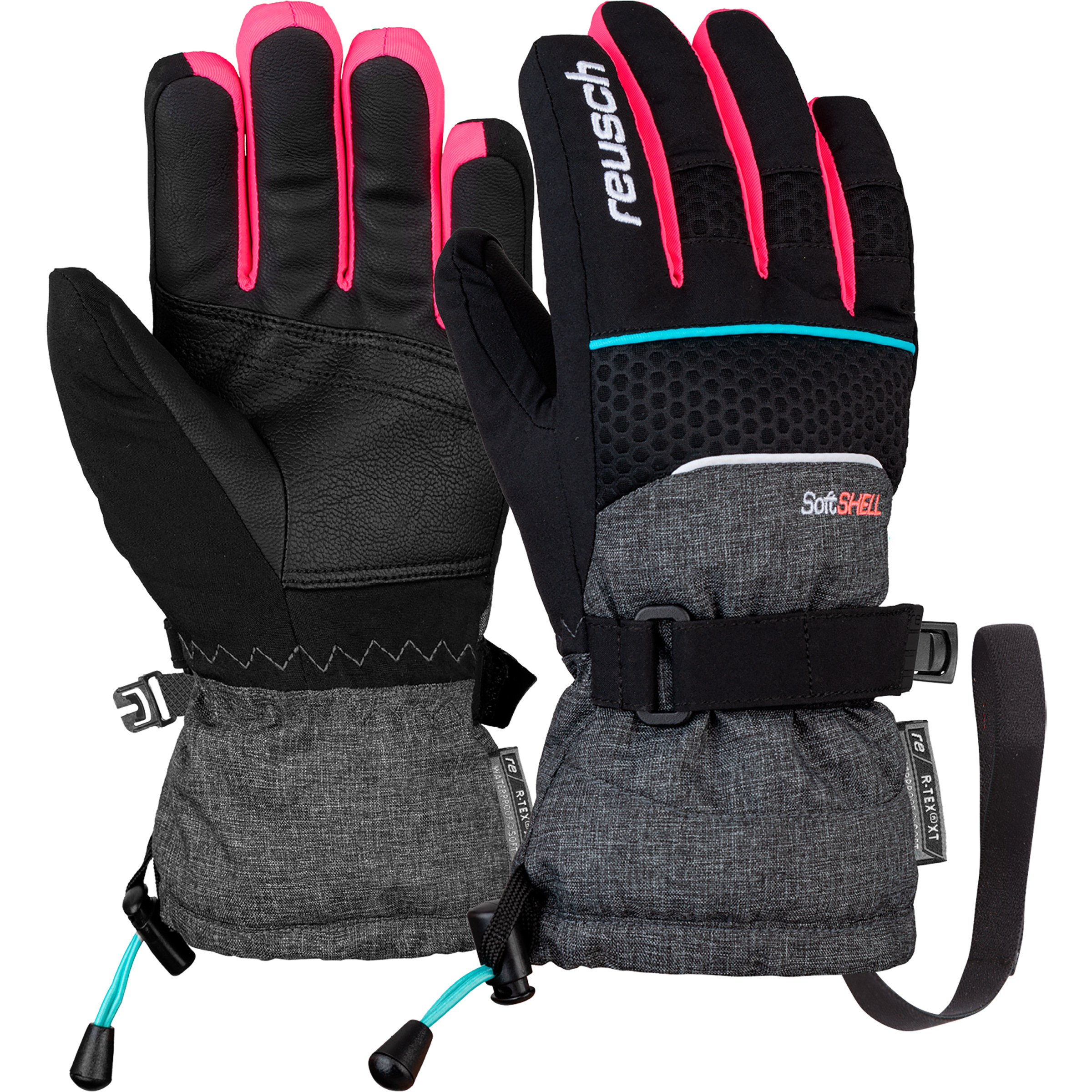Reusch Connor R-Tex XT Kinder Fingerhandschuhe grau Größe 6 Skifahren Elastisch Wasserabweisend