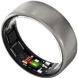 Ultrahuman Ring AIR Raw Titanium - Size 10 (10, Raw Titanium), Smart Ring, Silber