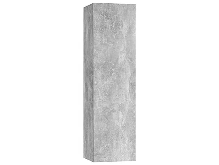 Susany TV Schrank Hängeschrank Wohnwand Wandschrank Fernsehwand Anbauwand TV-Wand Wohnzimmer Schrankwand Spanplatte Betongrau 30,5x30x110 cm