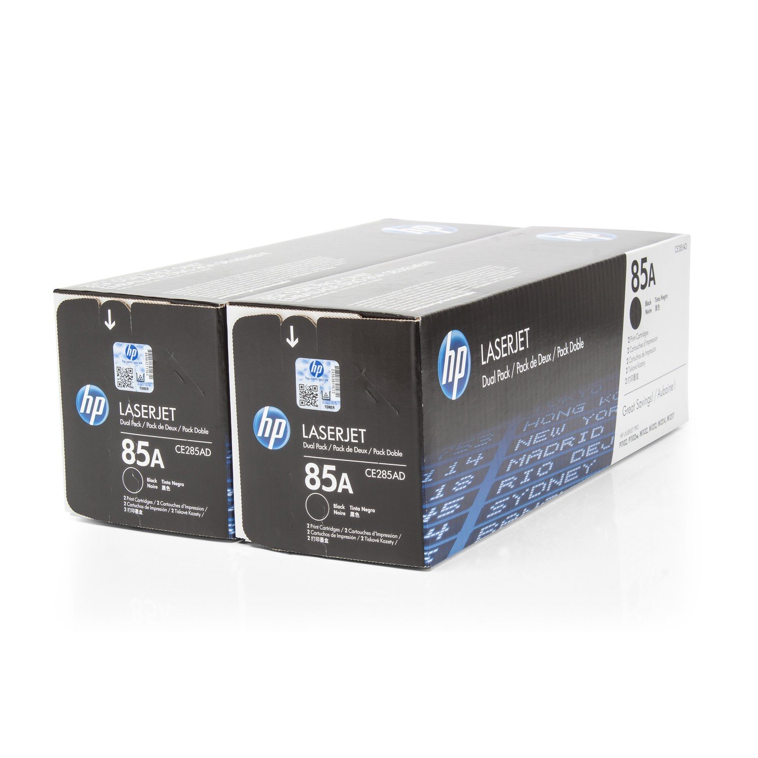 LaserJet Pro M 1217 nfw MFP 2x Toner Original, Schwarz HP 85A CE285AD Original 2x 1.600 Seiten