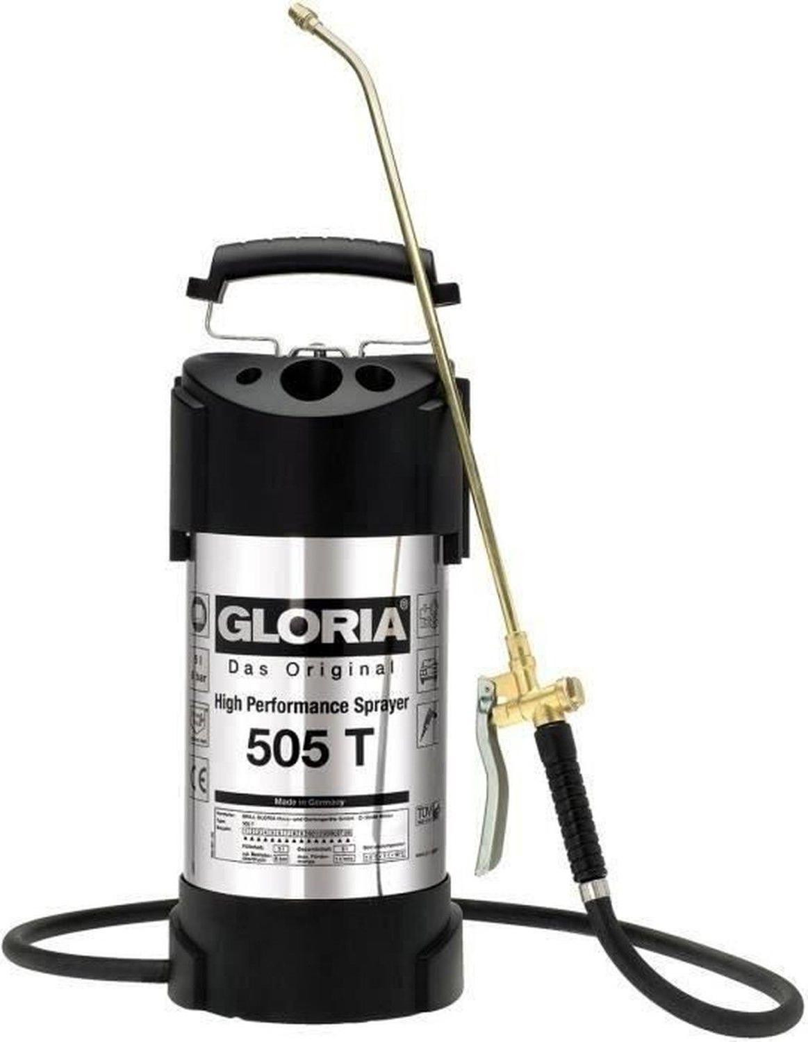 Gloria 505 T Spuit met RVS Reservoir, 5L, 6 Bar