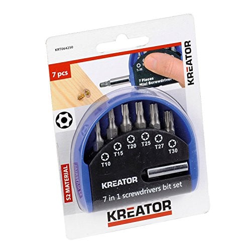 Kreator S2 bitset TX 7-delig van gehard staal - KRT064250
