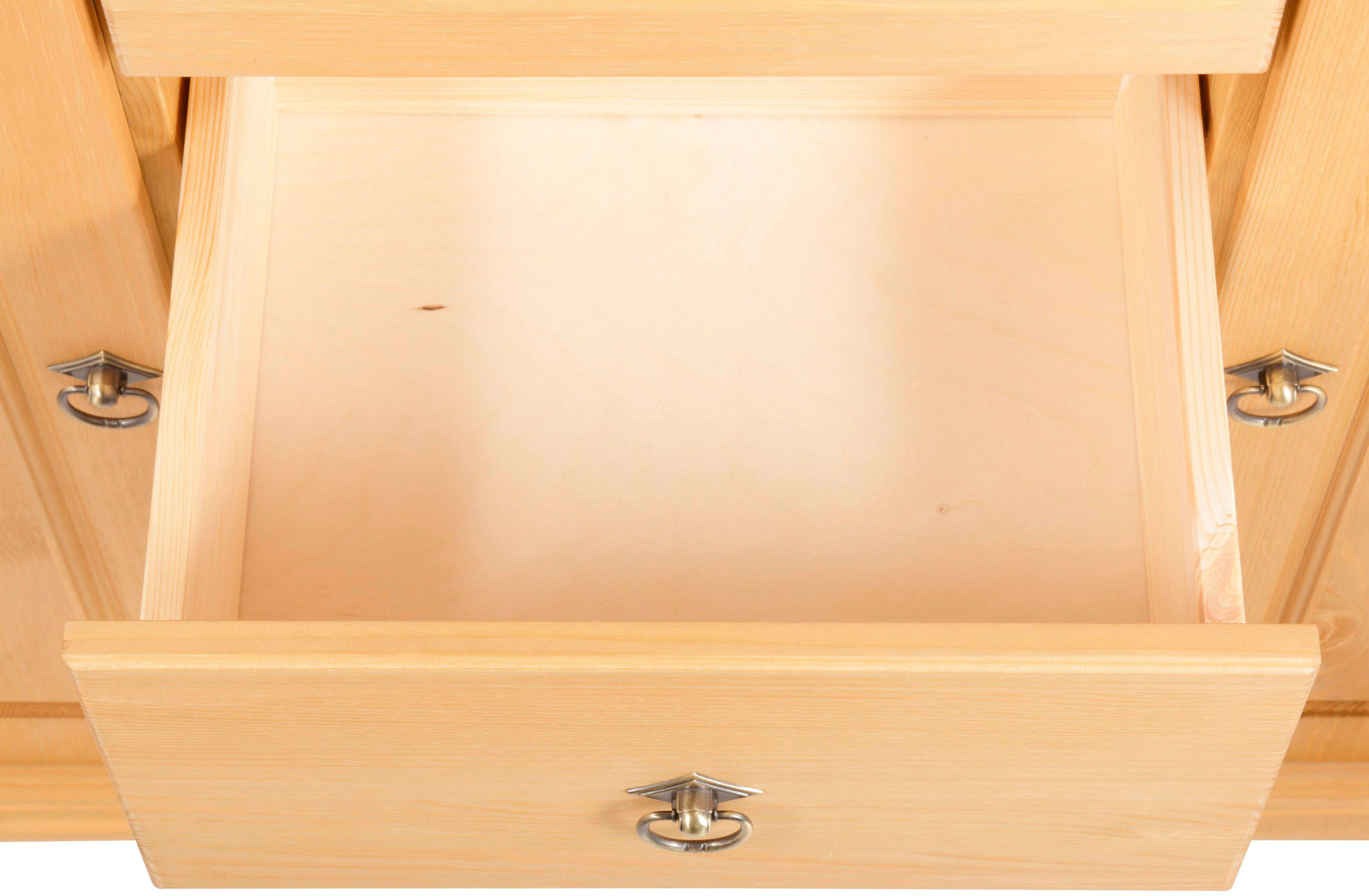 Schubkastenkommode GOODPRODUCT "Tessin", beige (natur), B:90cm H:88cm T:38cm, Sideboards, Schubkastenkommode, aus massiver, FSC zertifizierter Kiefer, mit 5 Schubladen natur B/H/T: 90cm x 88cm x 38cm, 5 Stk., Kiefer