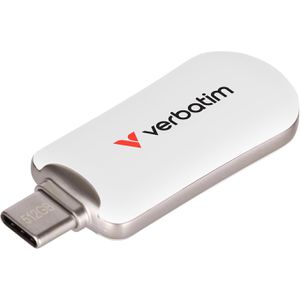 Verbatim USB-Stick Plectra Type-C 30231, 512 GB, bis 100 MB/s, weiß, USB-C 3.0