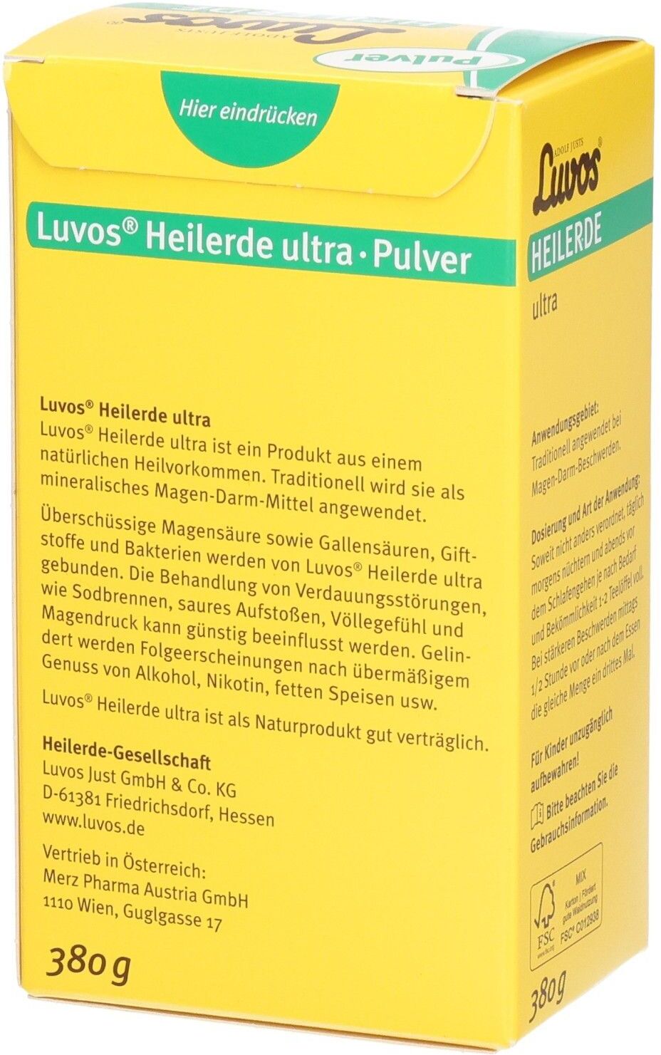 Luvos® Heilerde ultra Pulver 380 g 380 g Pulver