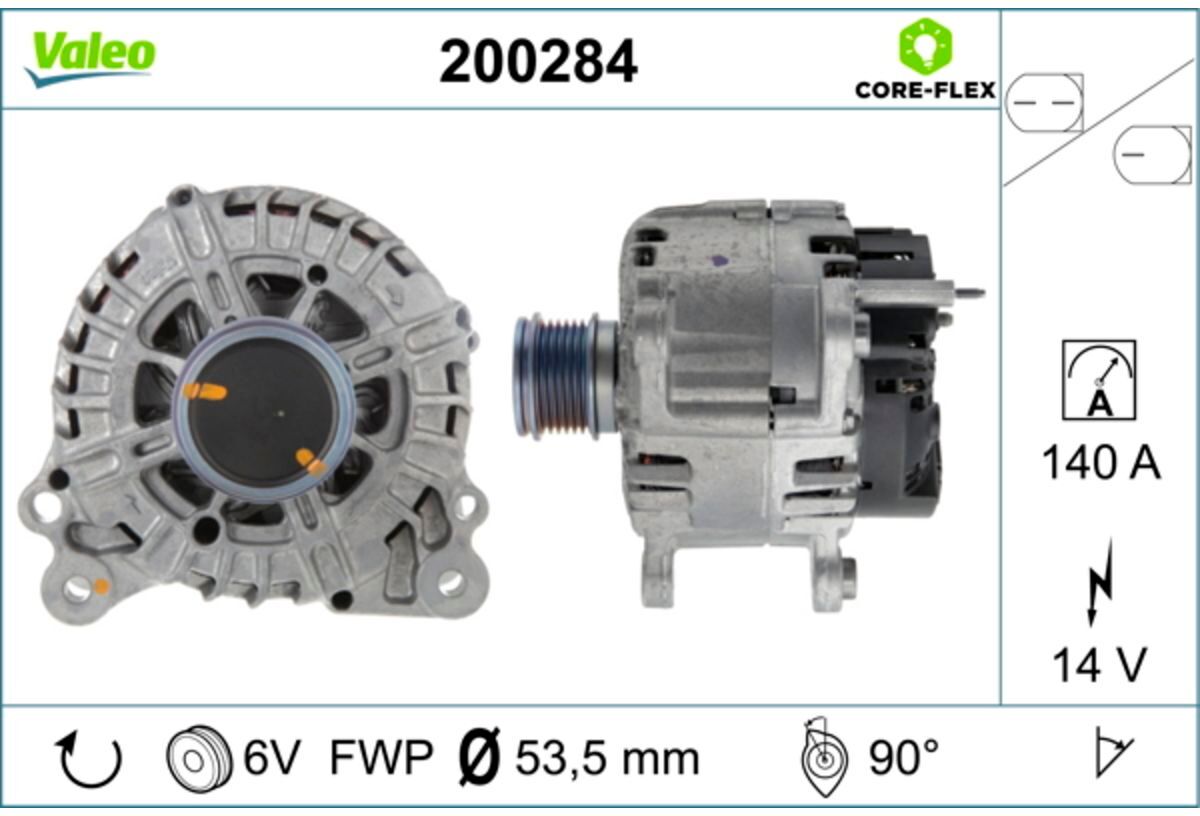 Drehstromgenerator VALEO 200284