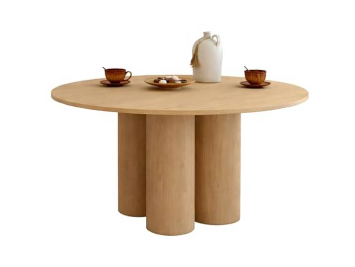 IDMarket - Runder Esstisch Eloise 6 Personen Buche 110 cm