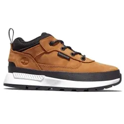 Timberland für Jungen. TB0A2GN12311 Field Trekker Schnürschuhe aus Leder gelb (38), Wohnung, Schnürsenkel, Lässig, Kinderbekleidung
