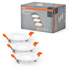 OSRAM Einbauleuchte-Set Downlight Slim 4,5 W weiß