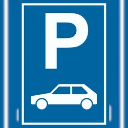 HB-Druck Parkplatz PKW / Auto Schild A5 (148x210mm)