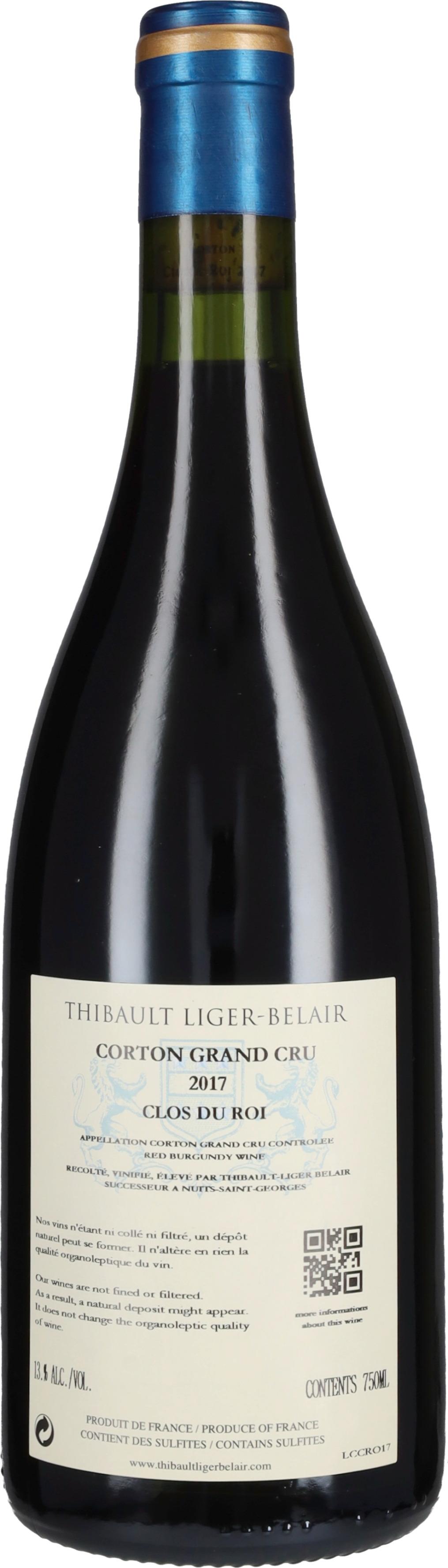 Comte Liger-Belair Corton Grand Cru 'Clos du Roi' Thibault Liger-Belair 2017