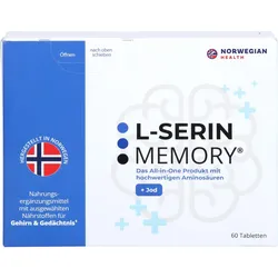 L-Serin Memory mit Jod für Gehirn und Gedächtnis 60 ST