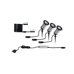 Paulmann Outd. P&S classic Spot Starterset CH 94688 Beleuchtungssystem Plug & Shine LED-Gartenstrahler-Starter-Set LED 5.1 W Warmweiß Anthrazit