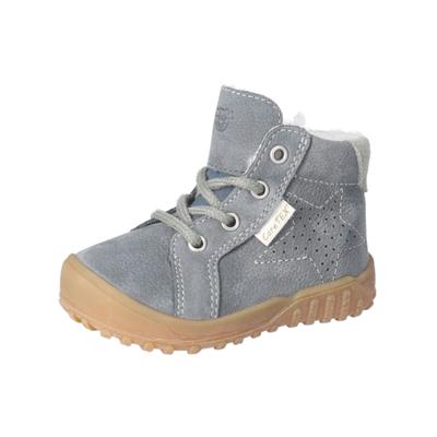 Schnürstiefelette PEPINO "Pepino Stiefelette Leder", Damen, Gr. 23, grün (grau, grün), Leder, Schuhe Schnürstiefelette