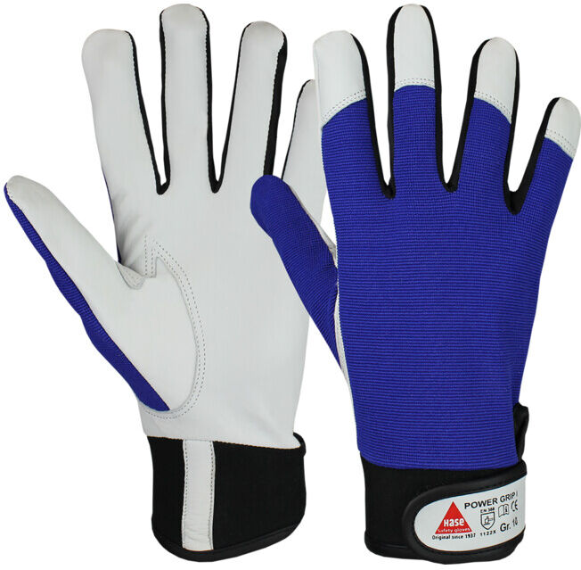 Hase POWER GRIP I, gant de montage en cuir d'agneau nappé, taille 12 (402003-12)
