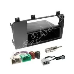 Autoradio 1-DIN Einbaurahmen Radioblende+Adapterkabel Einbauset für Volvo V70...