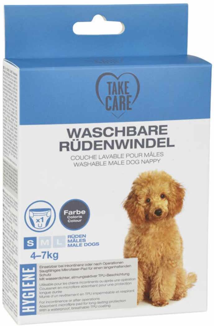 Take Care Pannolino Lavabile per Cani Maschi S