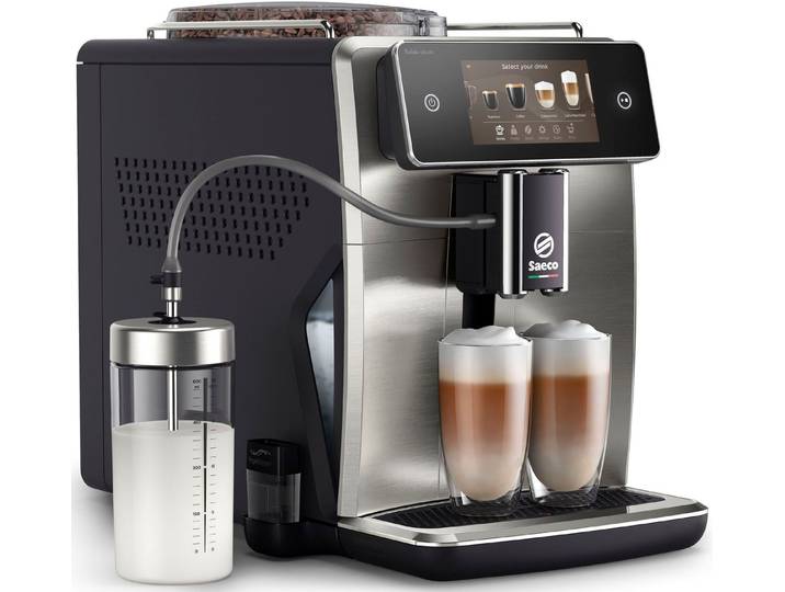 Saeco Kaffeevollautomat SM8785/00 Saeco Xelsis Deluxe, 22 Kaffeespezialitäten, 8 Benutzerprofilen und 5 Touchscreen