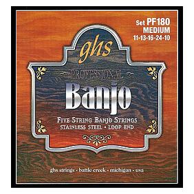 GHS PF 180 5-Str. Banjo String St. Steel (Banjo) (PF180)