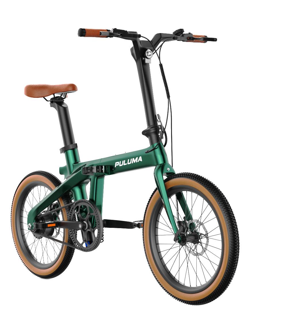 PT20 Ultra-Leichtes Carbon-Falt-E-Bike,250W,25km/h,36V 7Ah,20×2.0 Zoll,150kg,35-60 Meilen