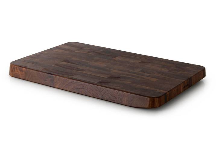 Continenta Schneidebrett Hackbrett aus Stirnholz, Massivholz, (1-St), 46x30x3,5 cm, hochwertige Qualität