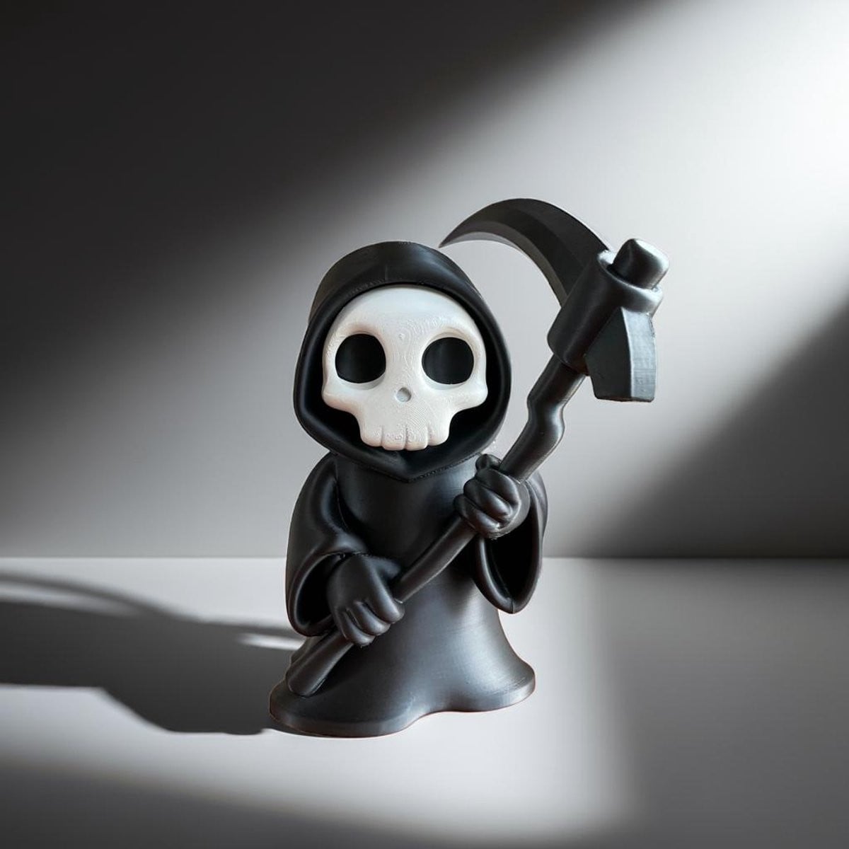 Grim Reaper Chibi Halloween Decor Gothic Boekenplank Ornament voor op Tafel