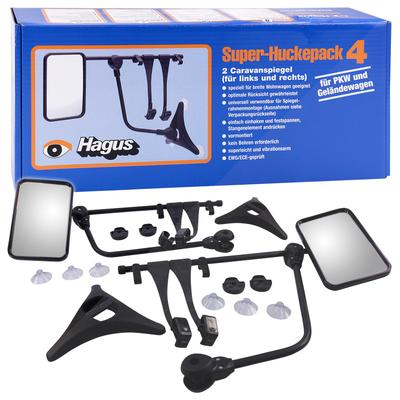 Hagus 2x Caravanspiegel Huckepack 4 links & rechts [Hersteller-Nr. 6440]