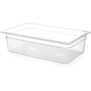Hendi GN-Behälter Profi Line, 861219 GN 1/1, 21 Liter, Kunststoff, transparent, Tiefe 150mm