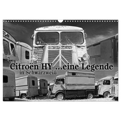 Citroën HY eine Legende in Schwarzweiß (Wandkalender 2027 DIN A3 quer), CALVENDO Monatskalender