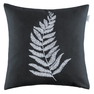 Dekokissen "Viva", schwarz, B:45cm L:45cm, Obermaterial: 92% Baumwolle, 8% Polyester, SCHÖNER WOHNEN-KOLLEKTION, Dekokissen_Sitzkissen_Kissenhüllen, im Naturlook