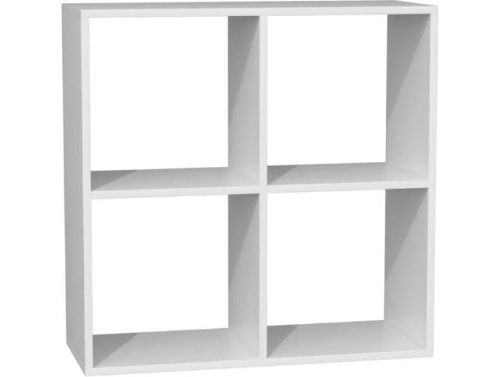 MARION - Étagère casier fonctionnelle bibliothèque chambre/bureau/salon - Dimensions : 75x74x30 -Meuble rangement livres