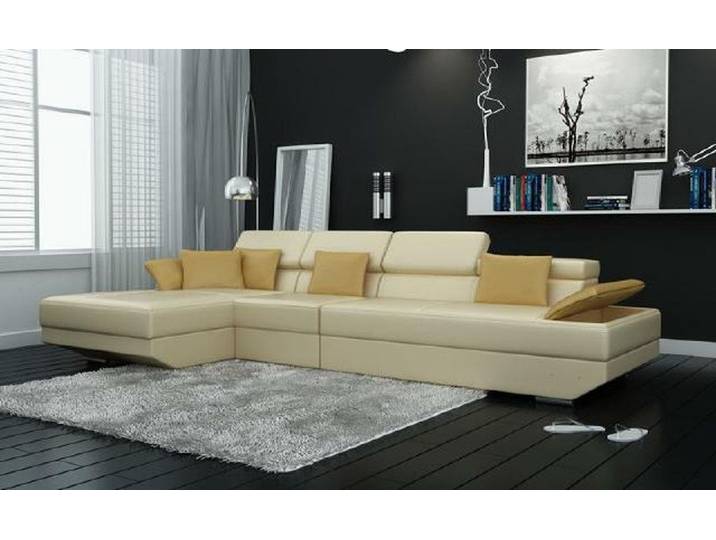 JVmoebel Ecksofa Wohnlandschaft aus Leder in modernem Design für eleganten Komfort, Made in Europa