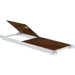 Munk, Leiter + Gerüst, Plattform mit Klappe für Gerüstlänge 1,8 m (Gerüst, 180 cm)
