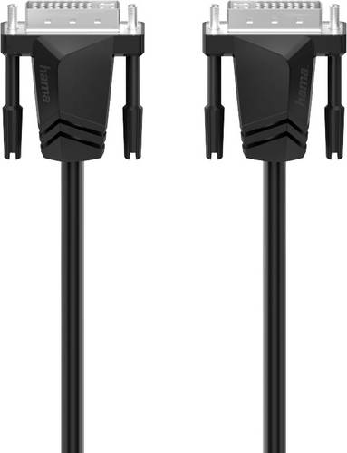 Hama DVI Anschlusskabel DVI-I 24+5pol. Stecker, DVI-I 24+5pol. Stecker 1.50m Schwarz 00200706 DVI-Kabel