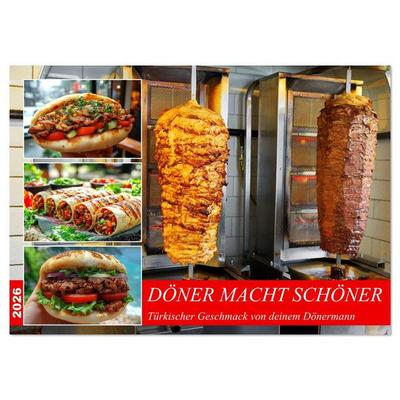 Döner macht schöner, türkischer Geschmack von deinem Dönermann (Wandkalender 2026 DIN A3 quer), CALVENDO Monatskalender