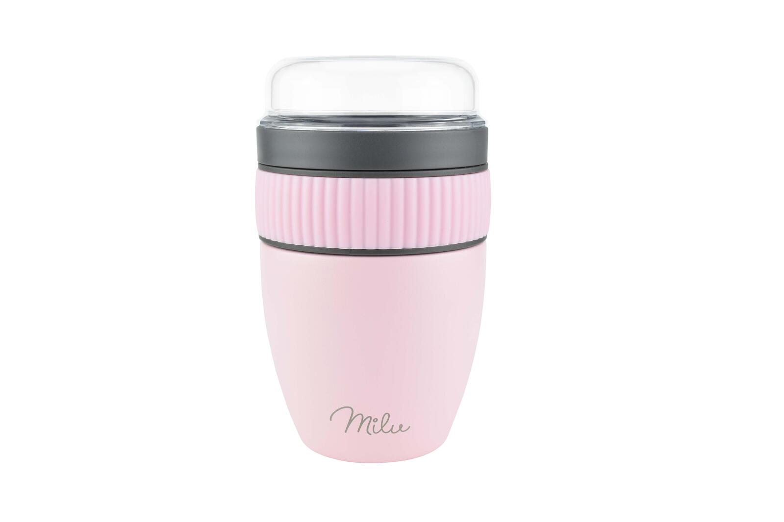 Milu Speisebehälter Müsli-Becher-Set 0,4 l rosa 2518