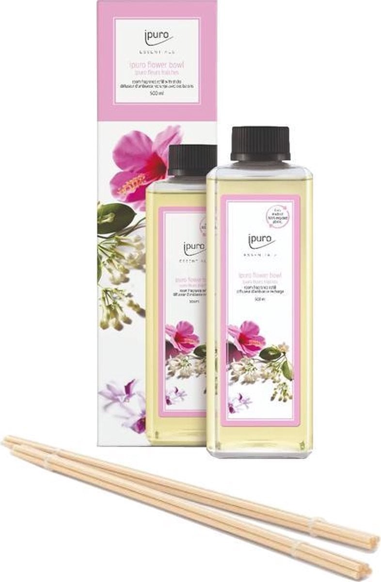 Ipuro Refill Flower Bowl 500ml - Navulling Geurstokjes