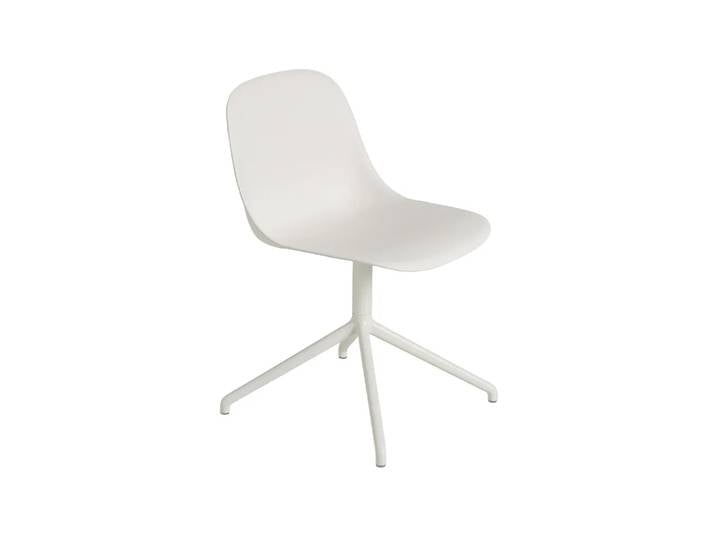 Muuto Fiber Beistellstuhl Natural white-White (plastic)