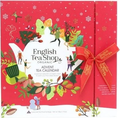 English Tea Shop Roter Adventskalender 50 g, 25 Stück bio ETS25, 25 Stück