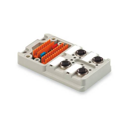 Weidmüller SAI-4M 4P M12 UT 1705921000 Sensor/Aktorbox passiv M12-Verteiler mit Metallgewinde 2St.
