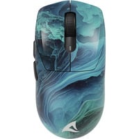 SKILLER SGM25W Ocean , Gaming-Maus türkis/blau