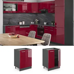VICCO Küchenschrank Unterschrank 60 cm R-Line Anthrazit