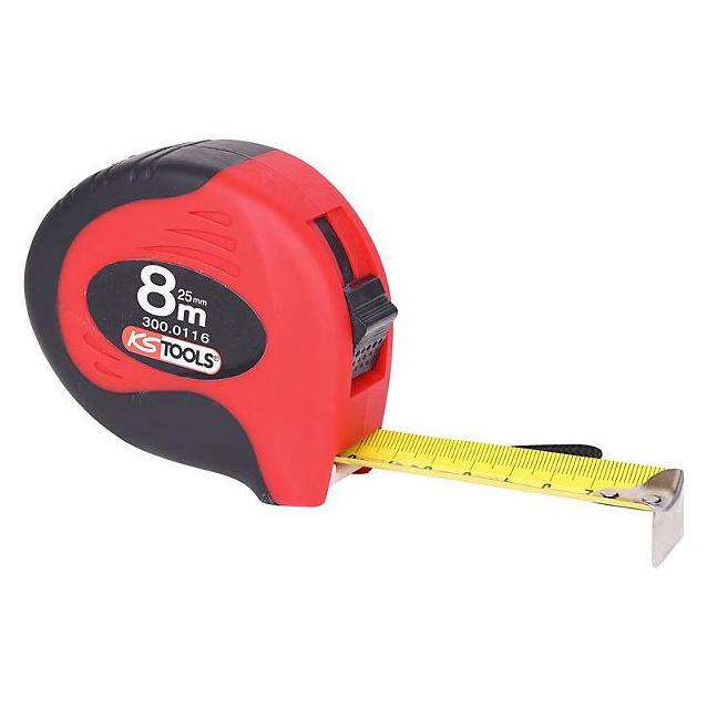 KS Tools Massband mit Feststeller (8 m) (300.0116)