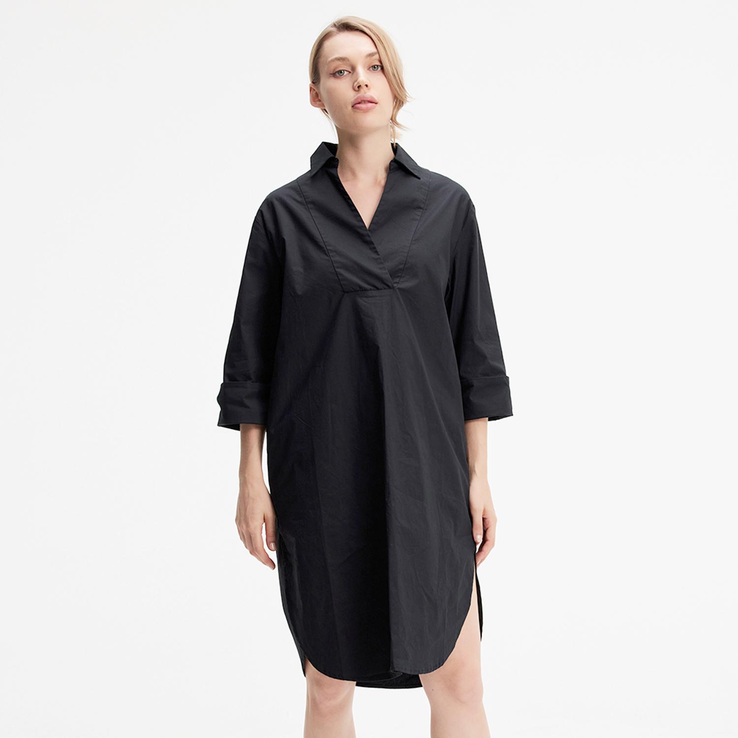 Minimalistisch katoenen shirtjurk